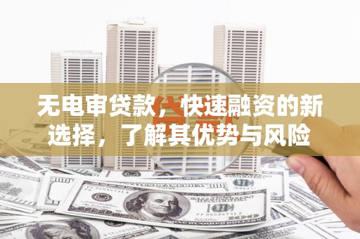 凌河无电审贷款，快速融资的新选择，了解其优势与风险