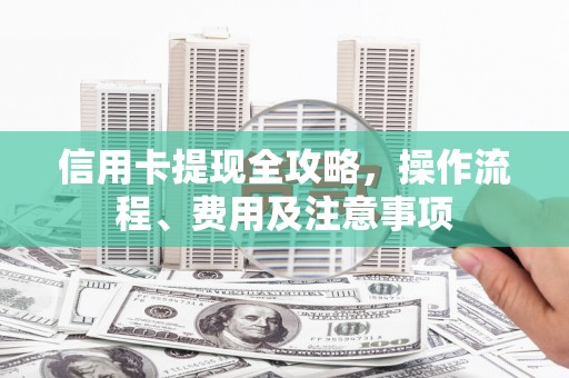 凌河信用卡提现全攻略，操作流程、费用及注意事项