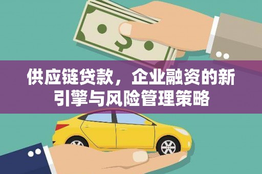 凌河供应链贷款，企业融资的新引擎与风险管理策略