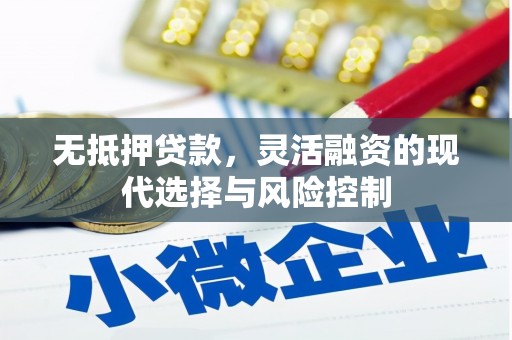 凌河无抵押贷款，灵活融资的现代选择与风险控制