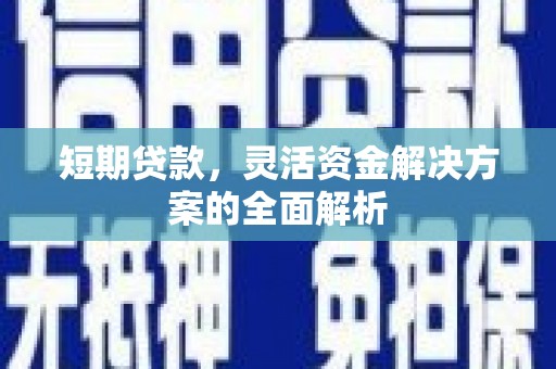 凌河短期贷款，灵活资金解决方案的全面解析