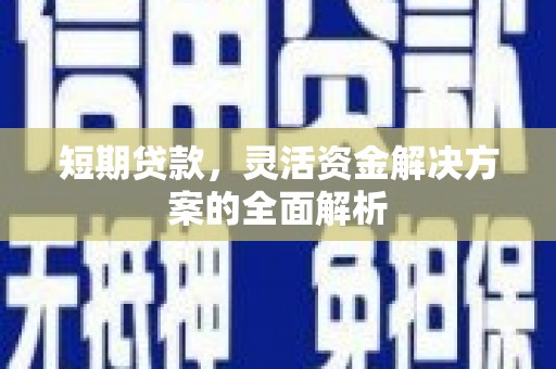 凌河短期贷款，灵活资金解决方案的全面解析