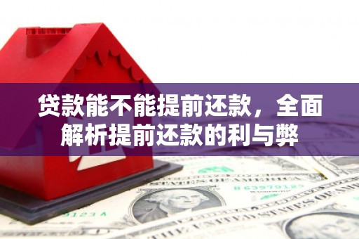 凌河贷款能不能提前还款，全面解析提前还款的利与弊