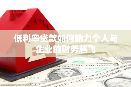 凌河低利率贷款如何助力个人与企业的财务腾飞