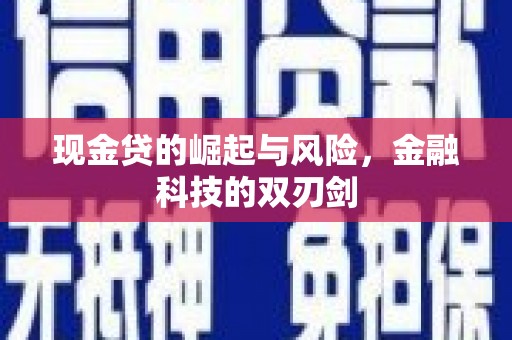 凌河现金贷的崛起与风险，金融科技的双刃剑