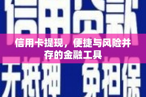 凌河信用卡提现，便捷与风险并存的金融工具