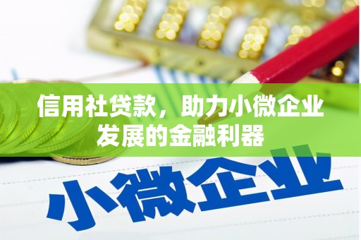 凌河信用社贷款，助力小微企业发展的金融利器