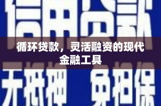 凌河循环贷款，灵活融资的现代金融工具